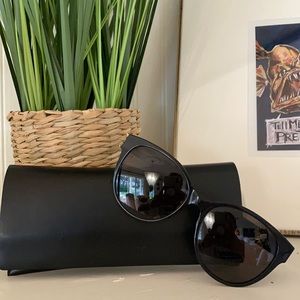Yves Saint Laurent Black Sunglasses (with original case and cleaner)